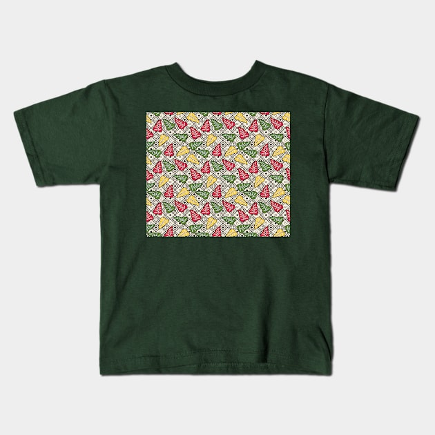 colored leaves Kids T-Shirt by AMIN